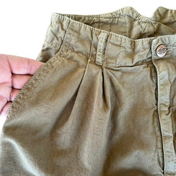 VTG 80s 90s BONGO High Waist Pleated Mom Pants Tapered Sz 7 USA Parachute Style