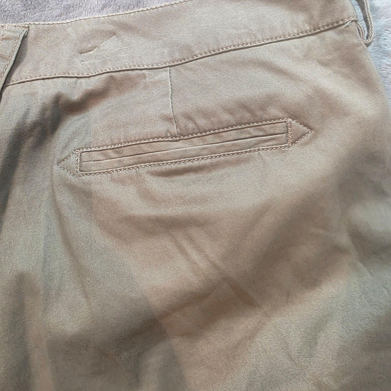 Dockers Khaki Pants Womens 16 Med Beige Favorite Fit Stretch Twill Flat Front