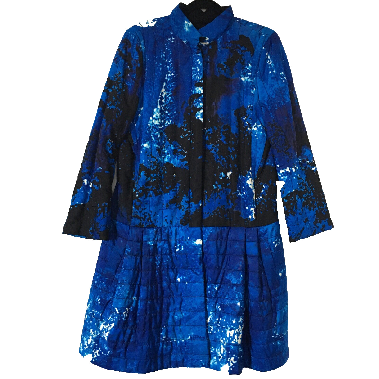 Vintage Cobalt Blue Quilted Coat Size 8