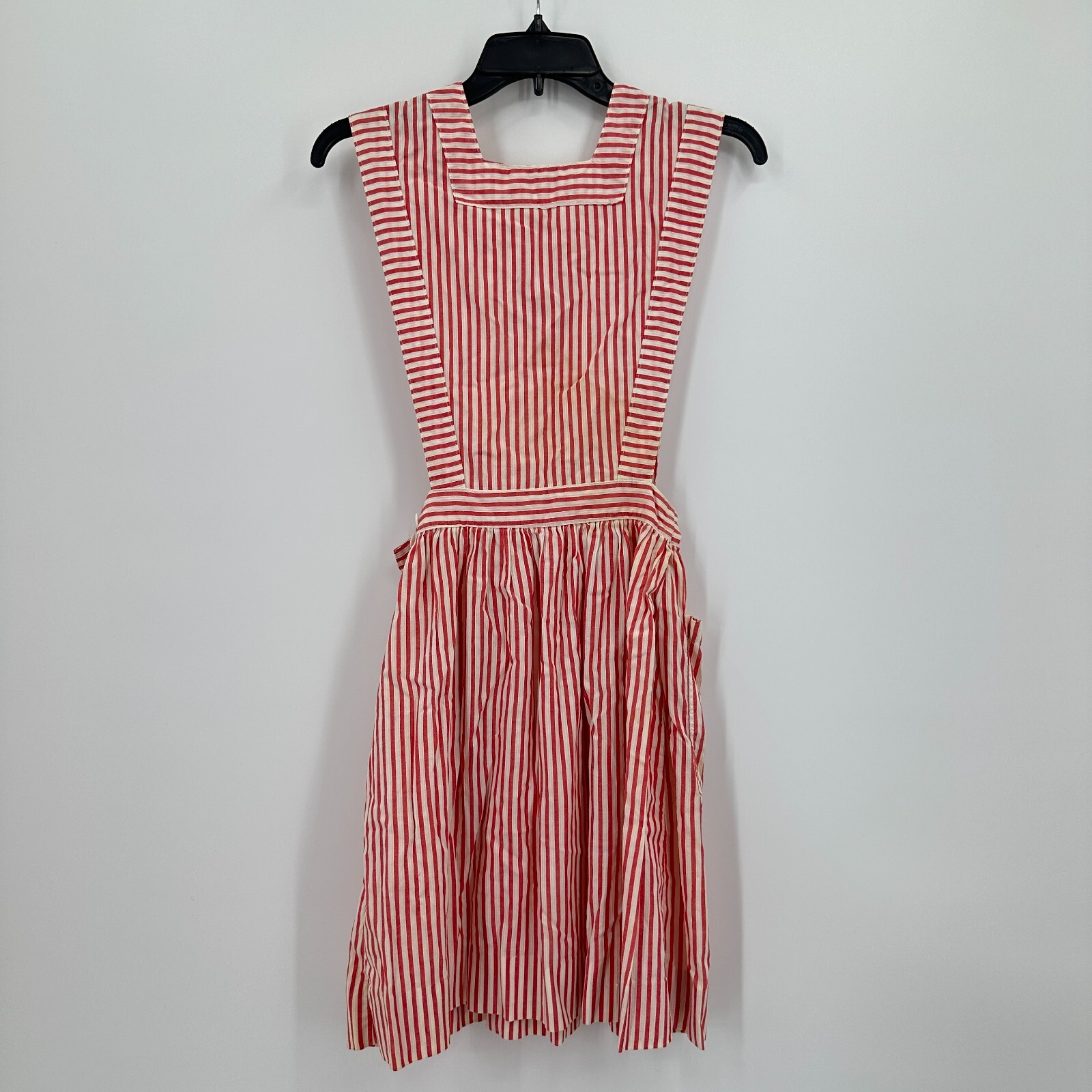 Vtg Shane Uniform Co Candy Striper Dress 12 Red Tucson Medical Center Sanforized