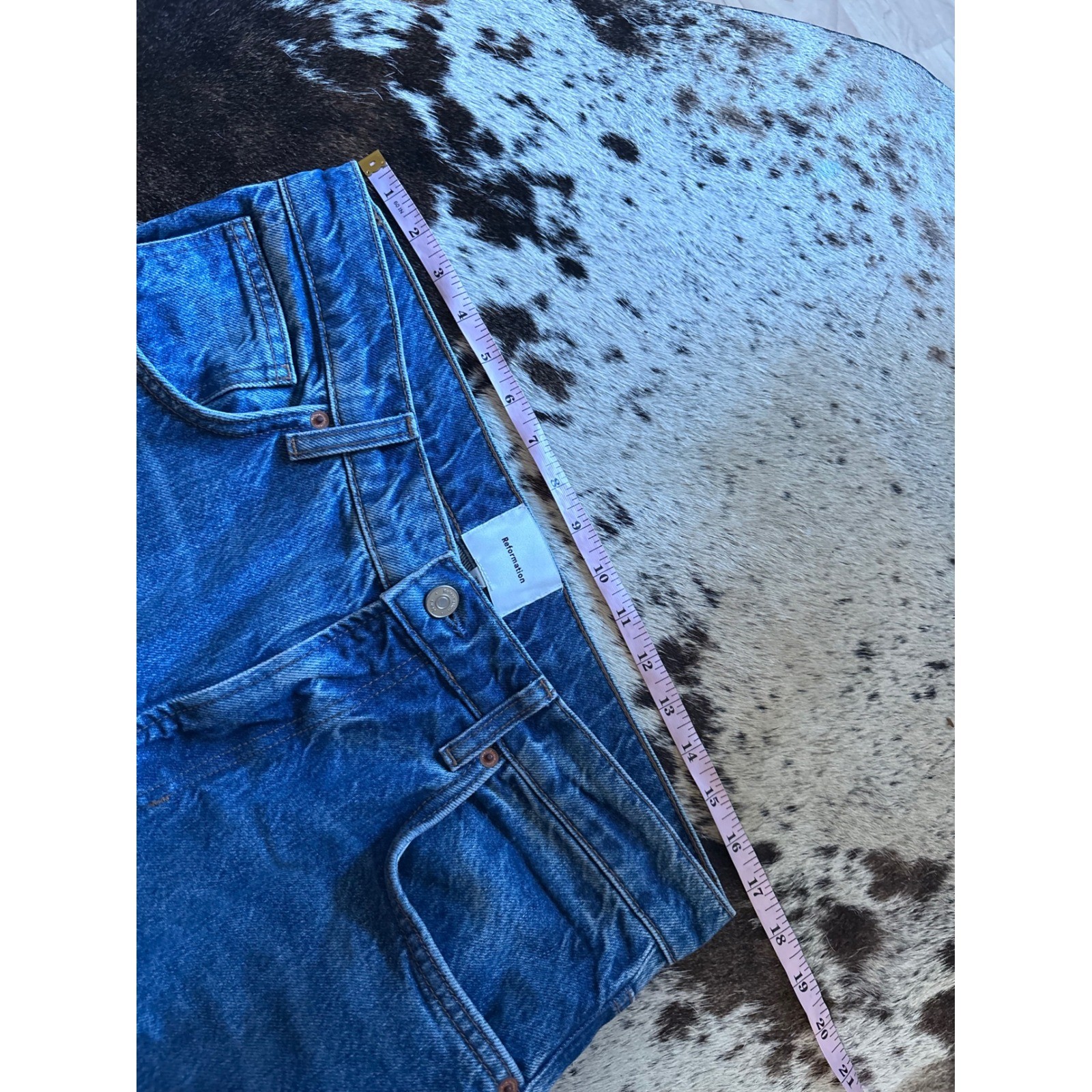 Reformation Val 90s Mid Rise Straight Jeans In Pelican Size 30