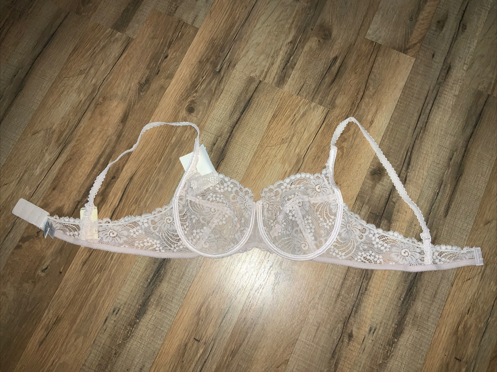 VTG Oscar de La Renta Lace Bra 38C PinkLace (Rare NWT) Lingerie 38C Made In USA*