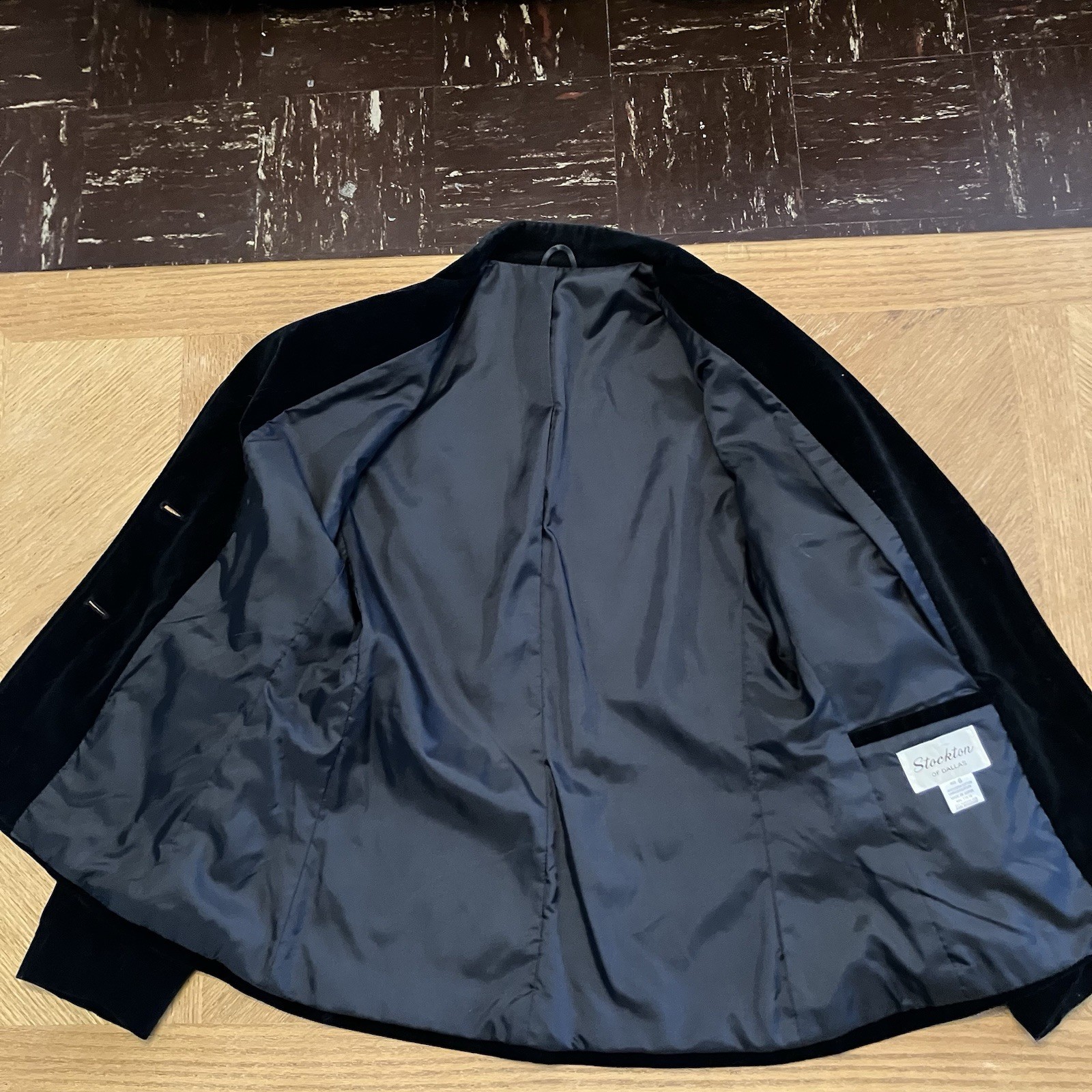 Vintage 1960’s Stockton Of Dallas Ladies Black Velvet Blazer Sz 8