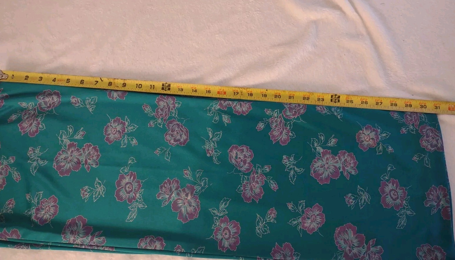 Vintage 70’S Ms. Sugar Teal & Purple Floral Two Piece Outfit Mrs. Roper Look