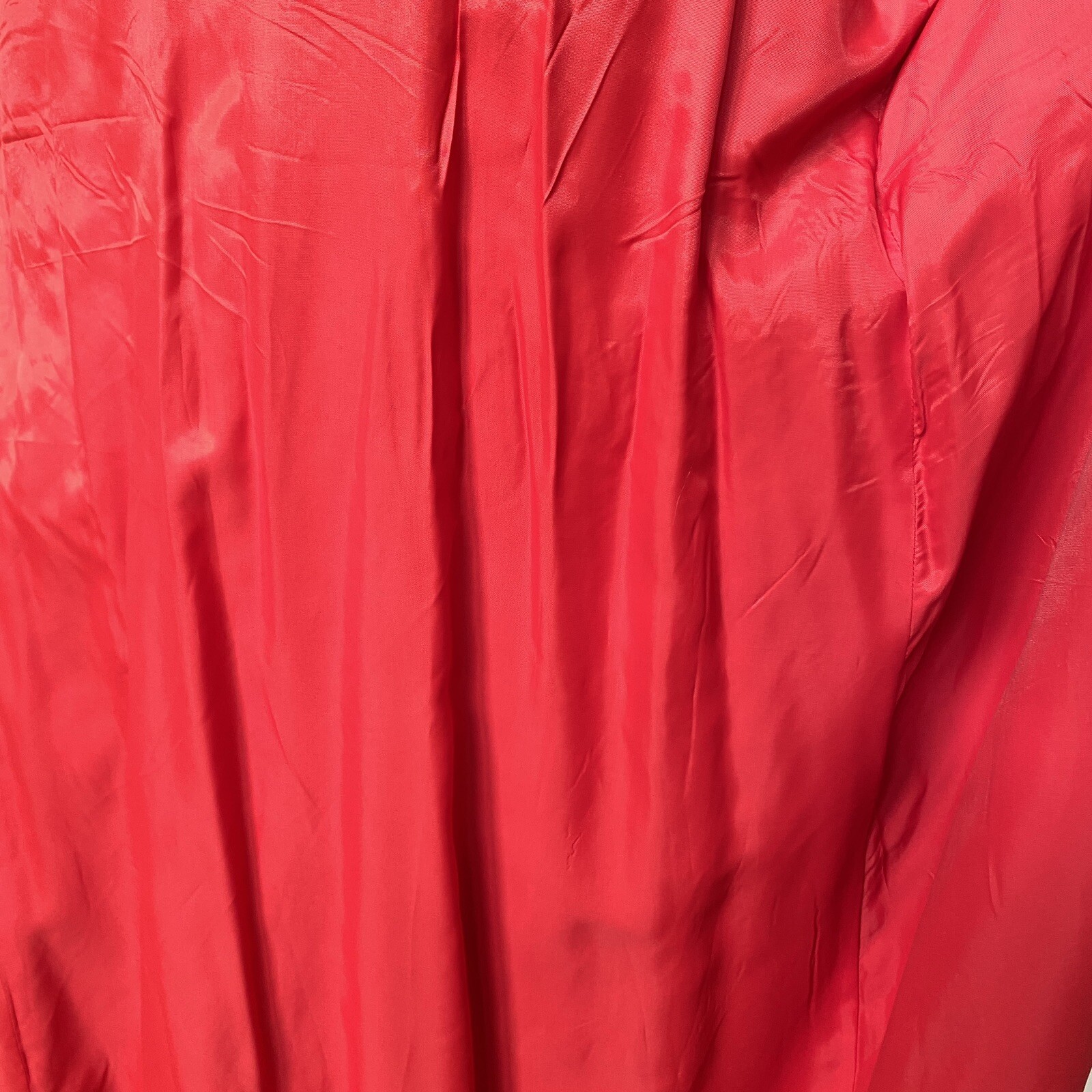 Valentino Intimo 100% Wool Red Robe Velvet Collar Lined Petite SAKS Vintage