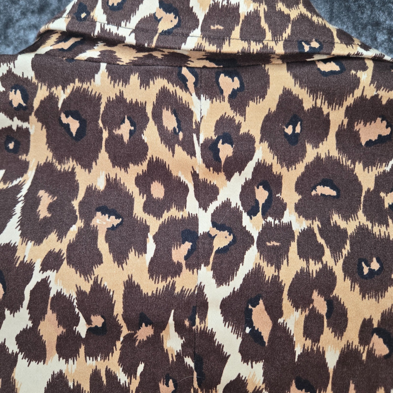Vintage Harold’s Leopard Hourglass Blazer Womens 6 Brown Tan Animal Print Jacket