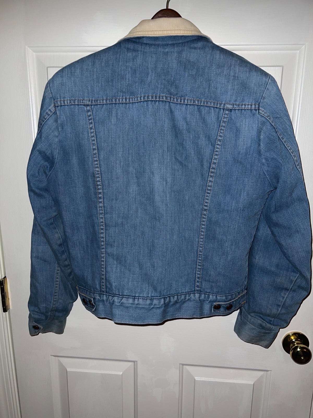 VTG DEE CEE Women ‘s 70’s Authentic Denim Sherpa Lined Trucker Jacket Size 36