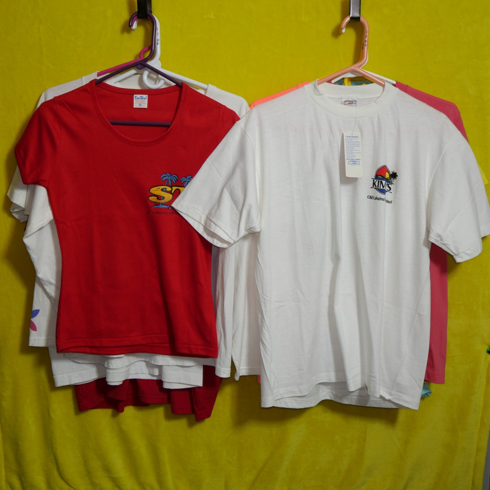 lot of 9 Vintage vacation shirts USA Screen Stars Crazy Shirts Maui Kimo’s Padre