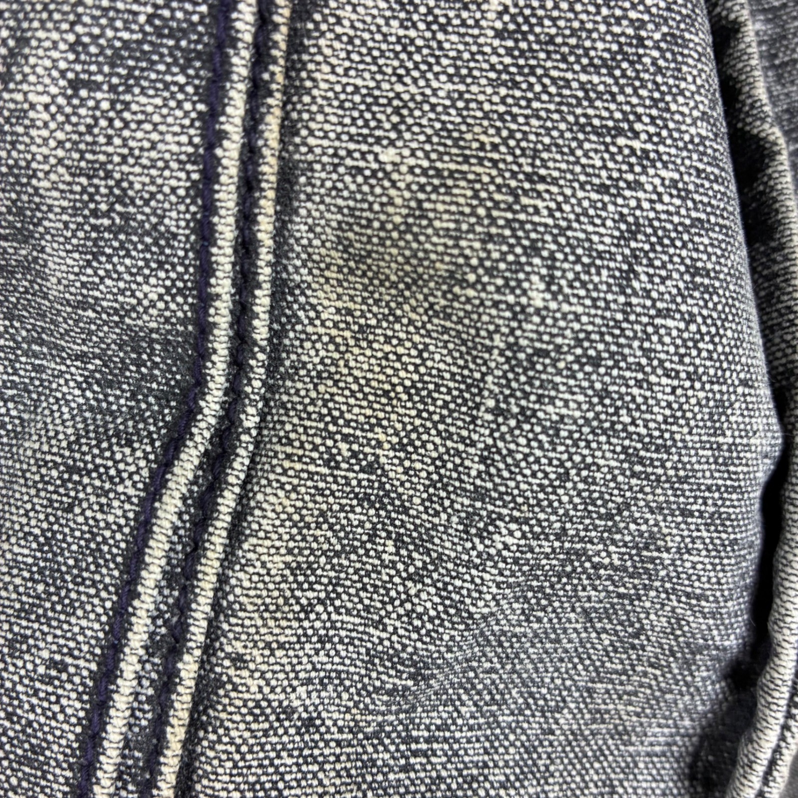 Vtg 80s GUESS by Georges Marciano Colorblock Fringe Denim Jacket AcidWash Bomber