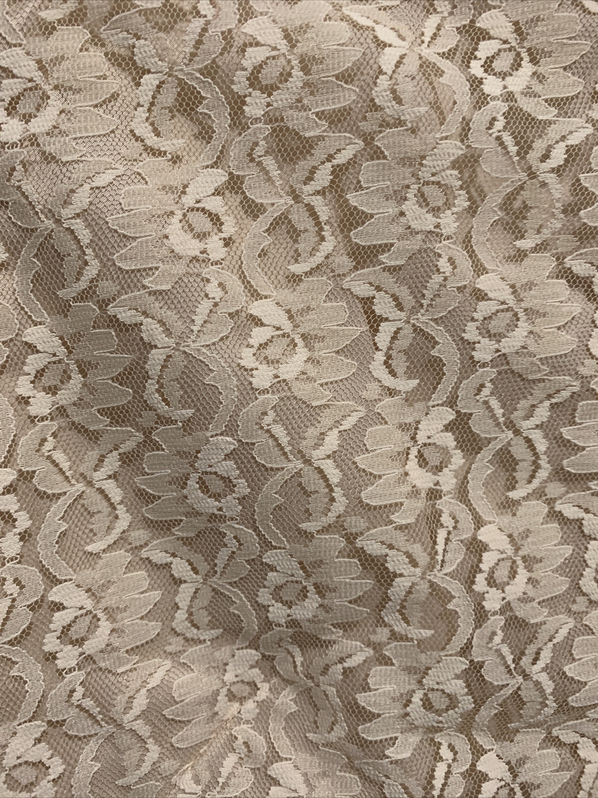 Vintage 70’s Lace Dress Floral Lace Overlay Mother Of The Bride / Groom Handmade