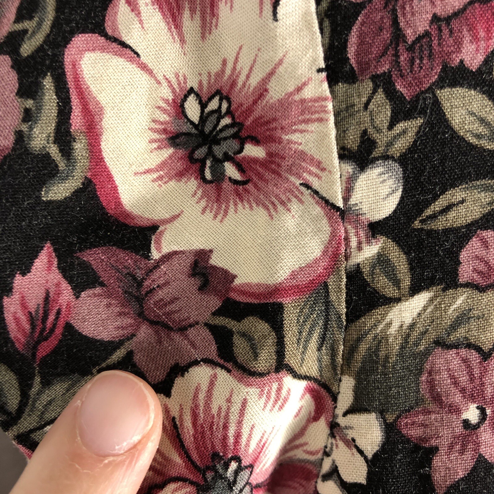 Country Romance Size 7/8 Cottagecore Floral 80s Cotton Garden Party Dress *FLAWS