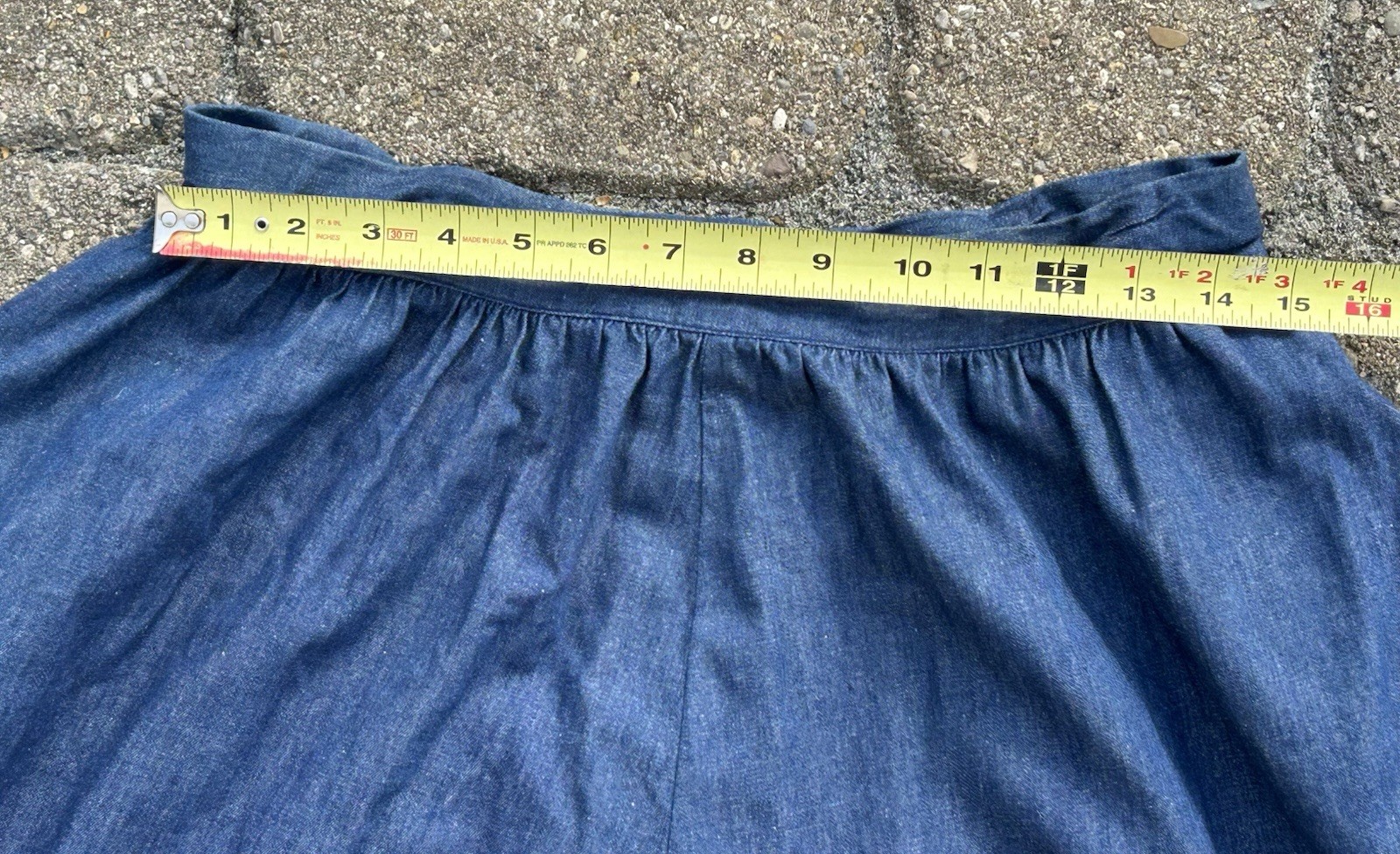 Vintage 80-90s Kayo Of California Button Zipper Blue Skirt Dress