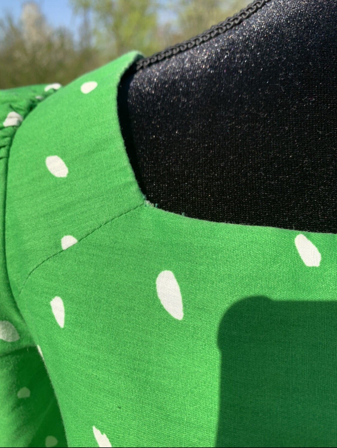 1970’s POSH by Jay Anderson True Vintage Green Cotton Dress