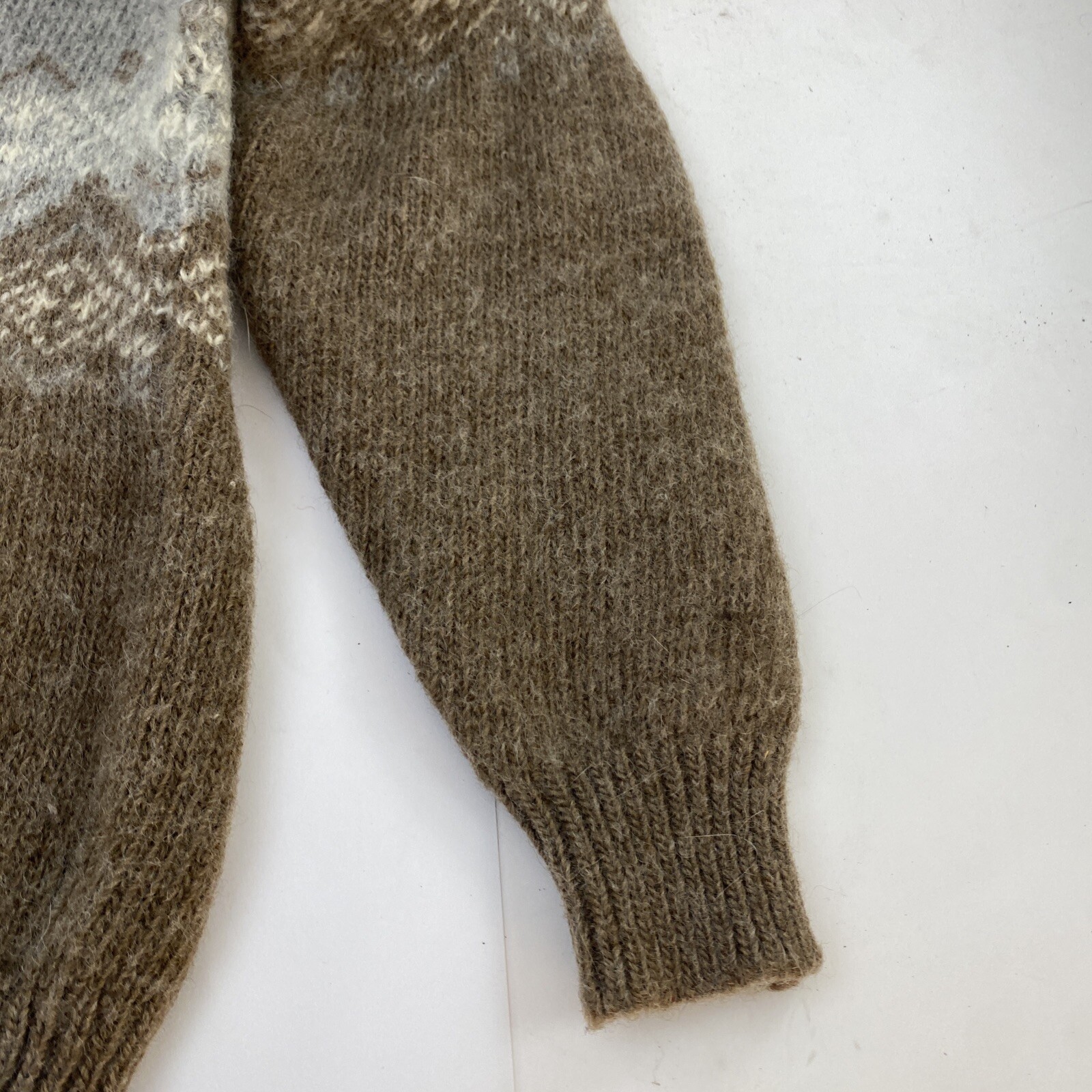 Vintage Pendleton Womens Winter Sweater XL VTG Brown Grey Navajo Pull Over