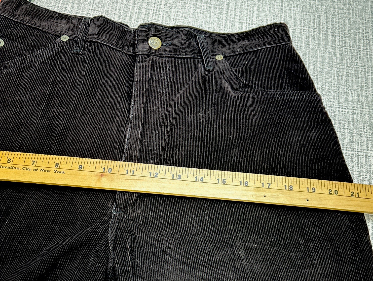 Vintage USA Deadstock Lee Corduroy Pants Misses 16 Union Made Brown New Cowgirl