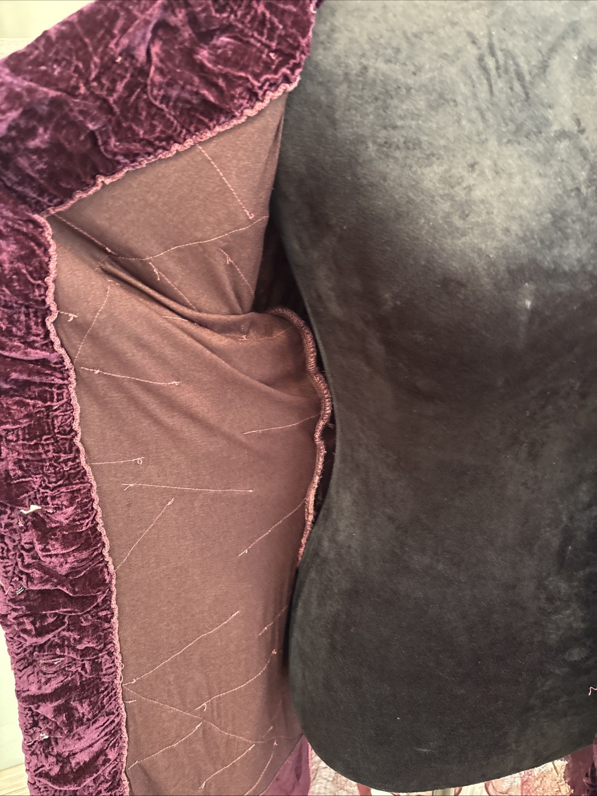 Rare VTG 90s Yoshiki Hishinuma Burgundy Velvet Japanese Steampunk Goth Jacket