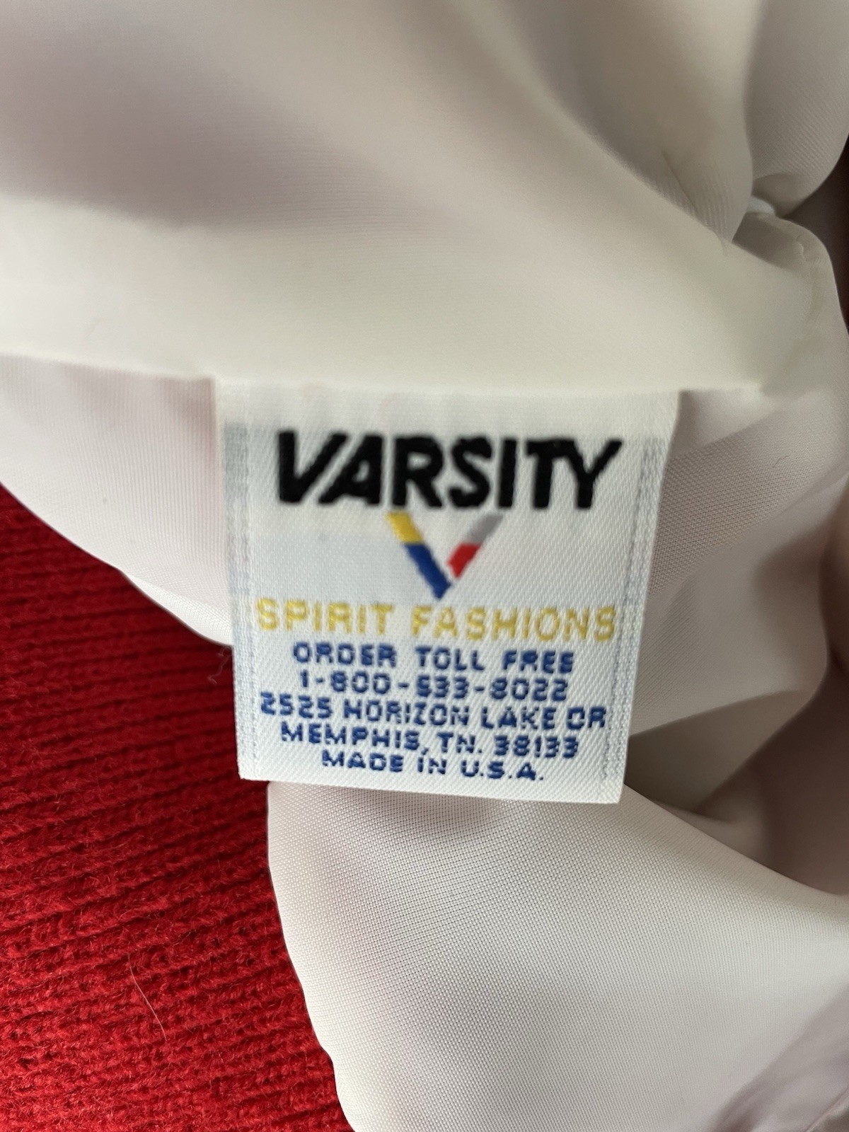 Vintage Red / White Varsity Spirit Fashion Jacket Women’s “Kelly Captain” Size L
