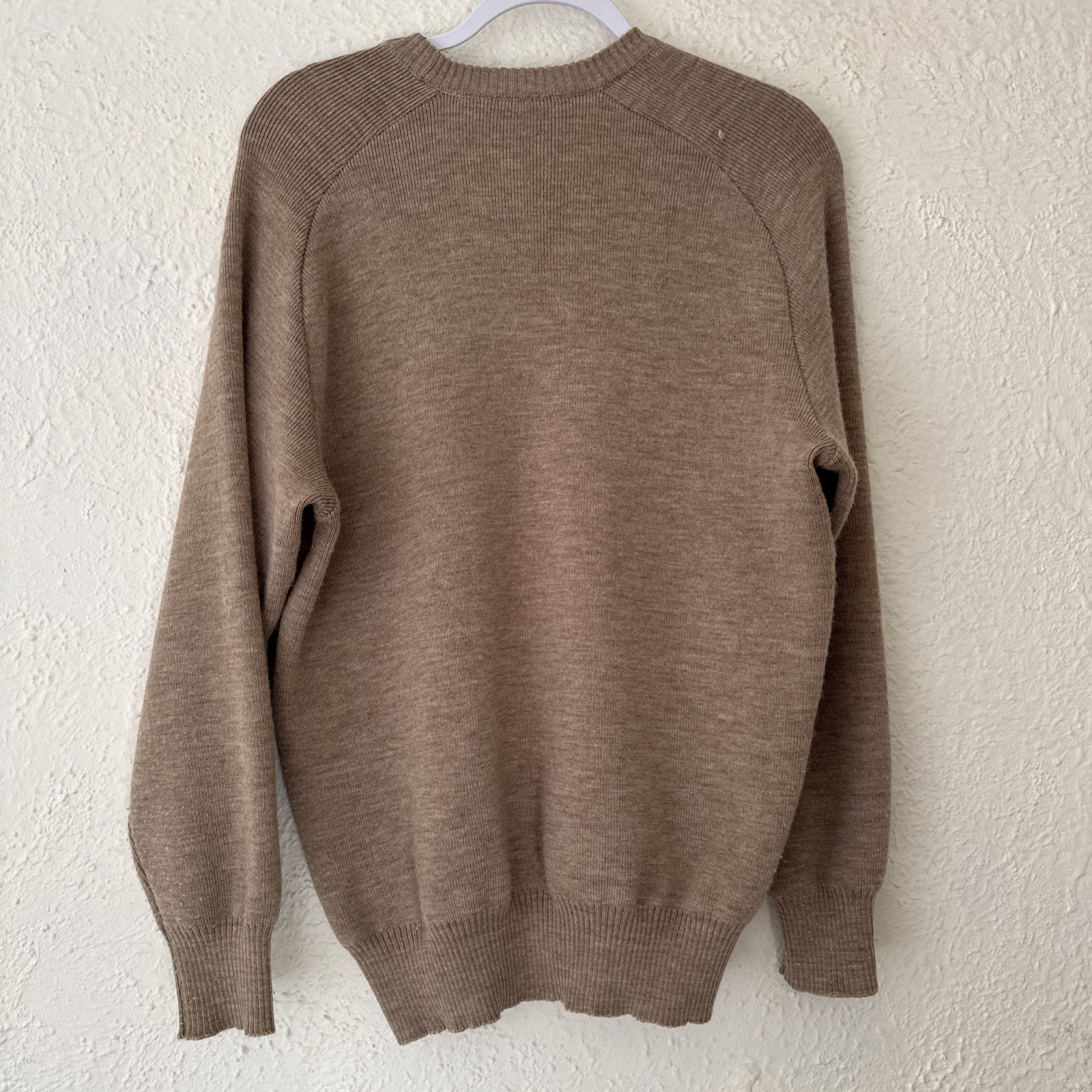 Vintage Hysport 100% Wool Koala Sweater XS 85cm Ivory Australia 70s 60s Knit