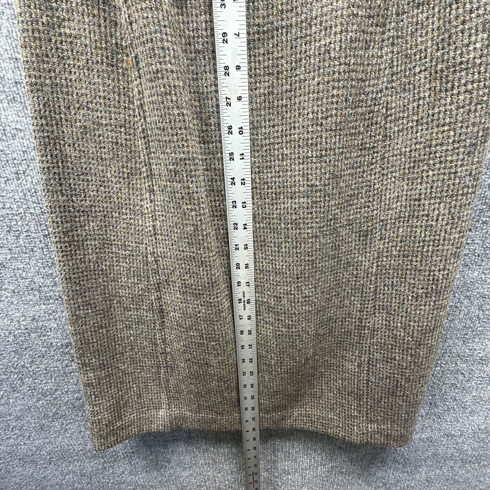 Woodhouse Lynch Skirt Women 10 Brown Hand Woven Scottish Tweed Academia Vtg USA