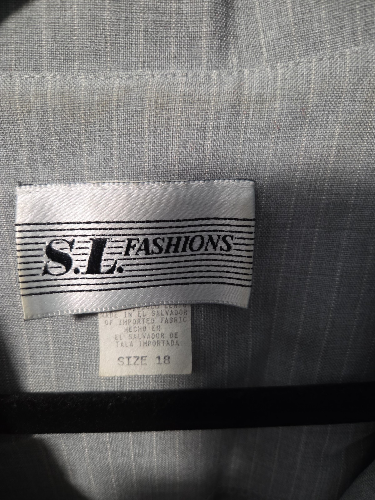 vintage S.L. Fashions button-front sheath dress Grey Size 18