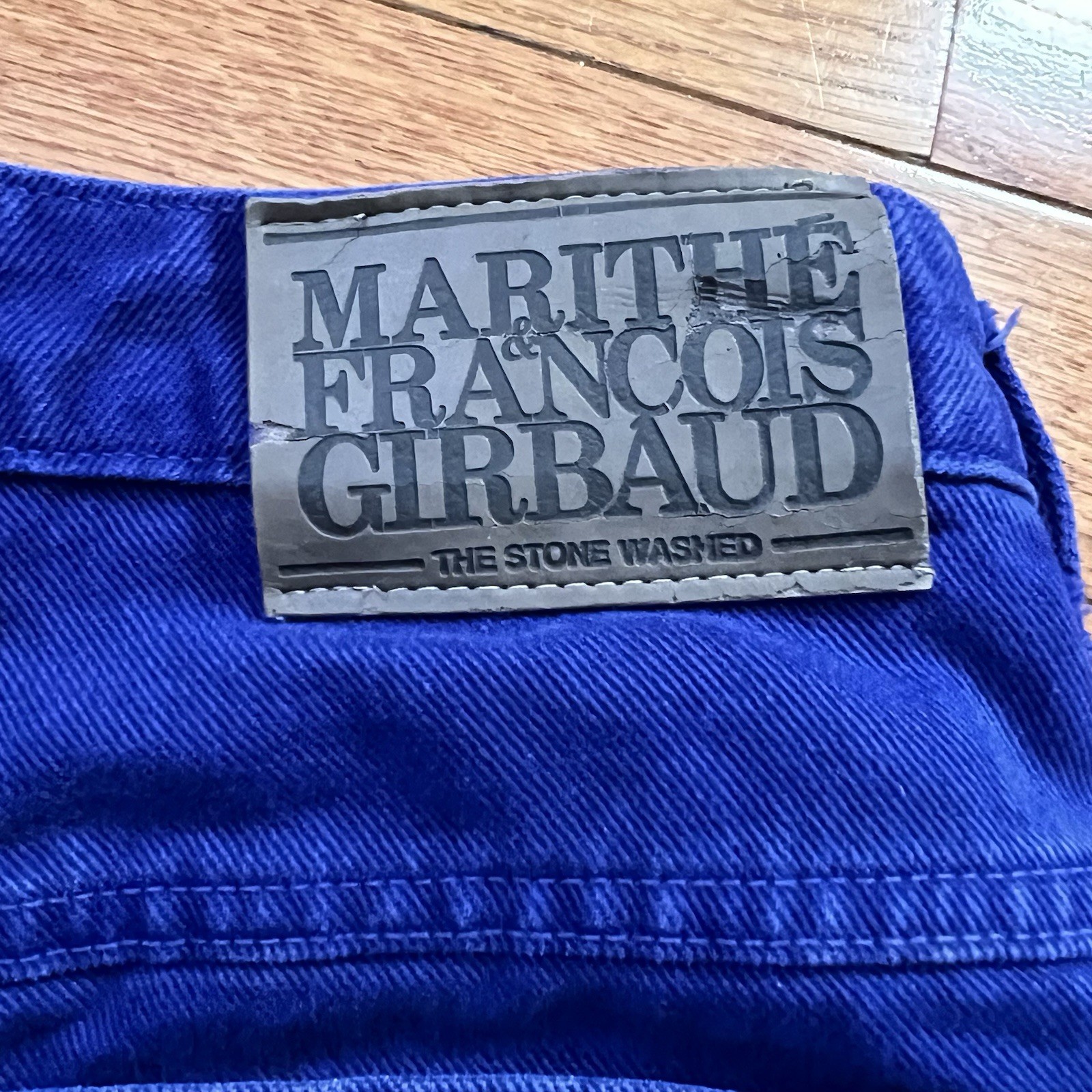 VTG Rare 90s Women’s Marithe Francois Girbaud Jeans Size 7/8 Purple/blue