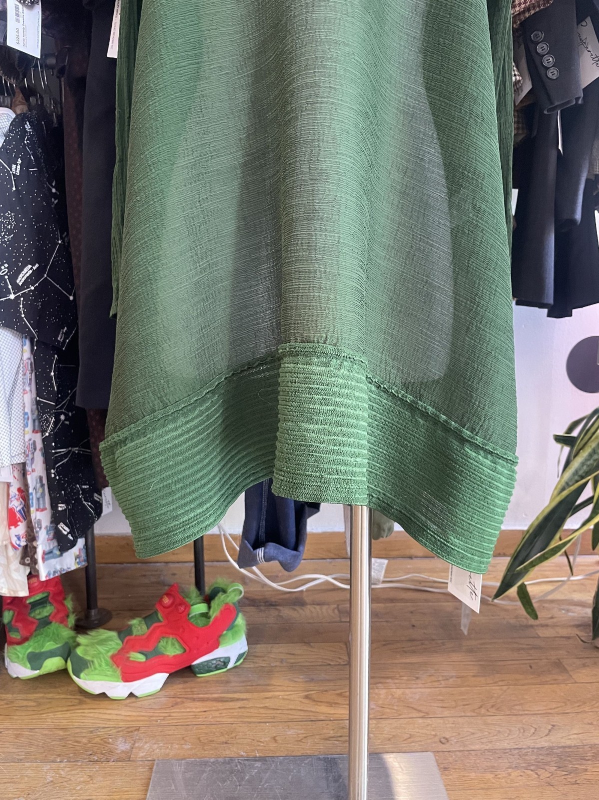 Vintage Issey Miyake Cauliflower Emerald Tunic— Medium