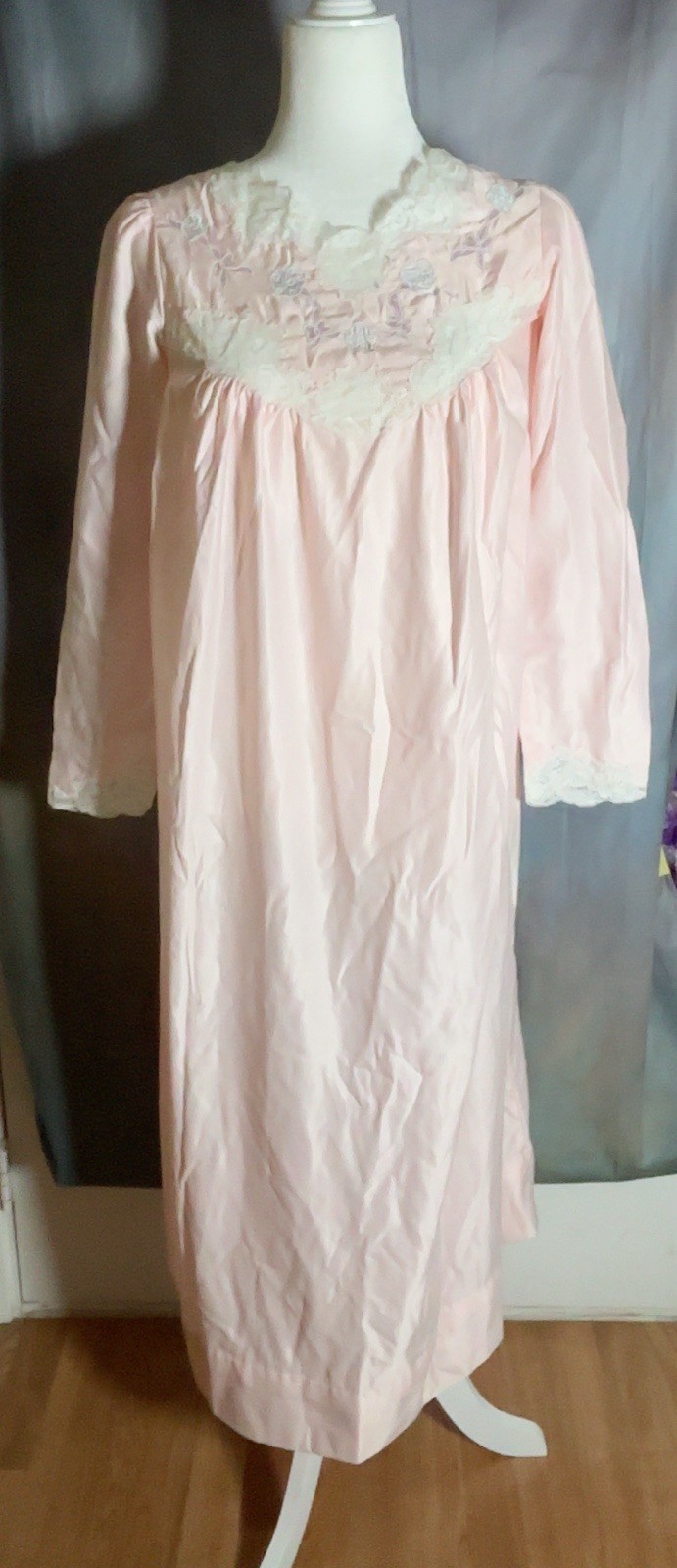 1970s Barbizon Boutique Nightgown Pink Size S Petite Lined Judith Ritter
