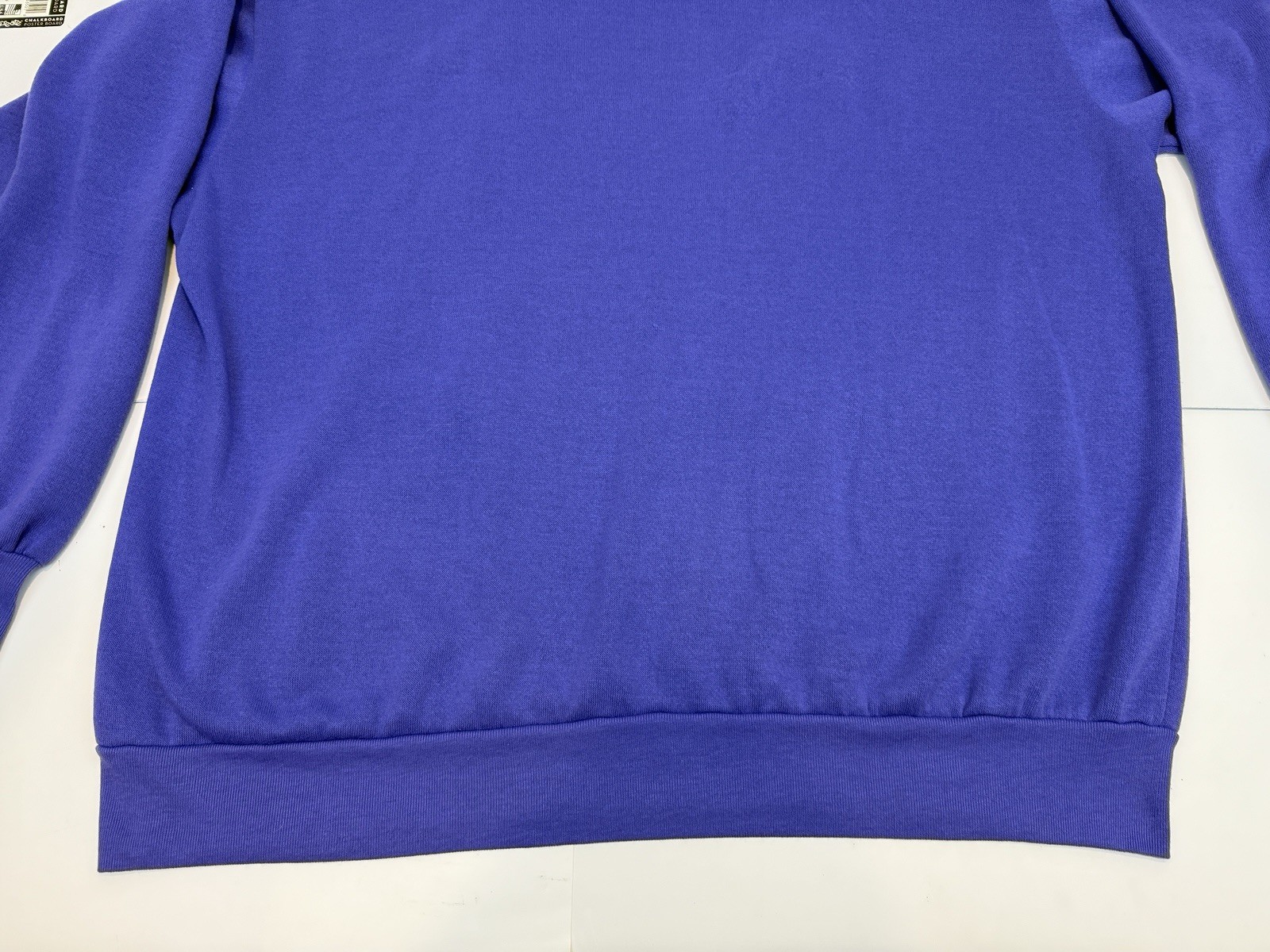 Vtg Quips Purple CAT Kitten Sweatshirt Collared 80’s 90s Granny Sz Med/large
