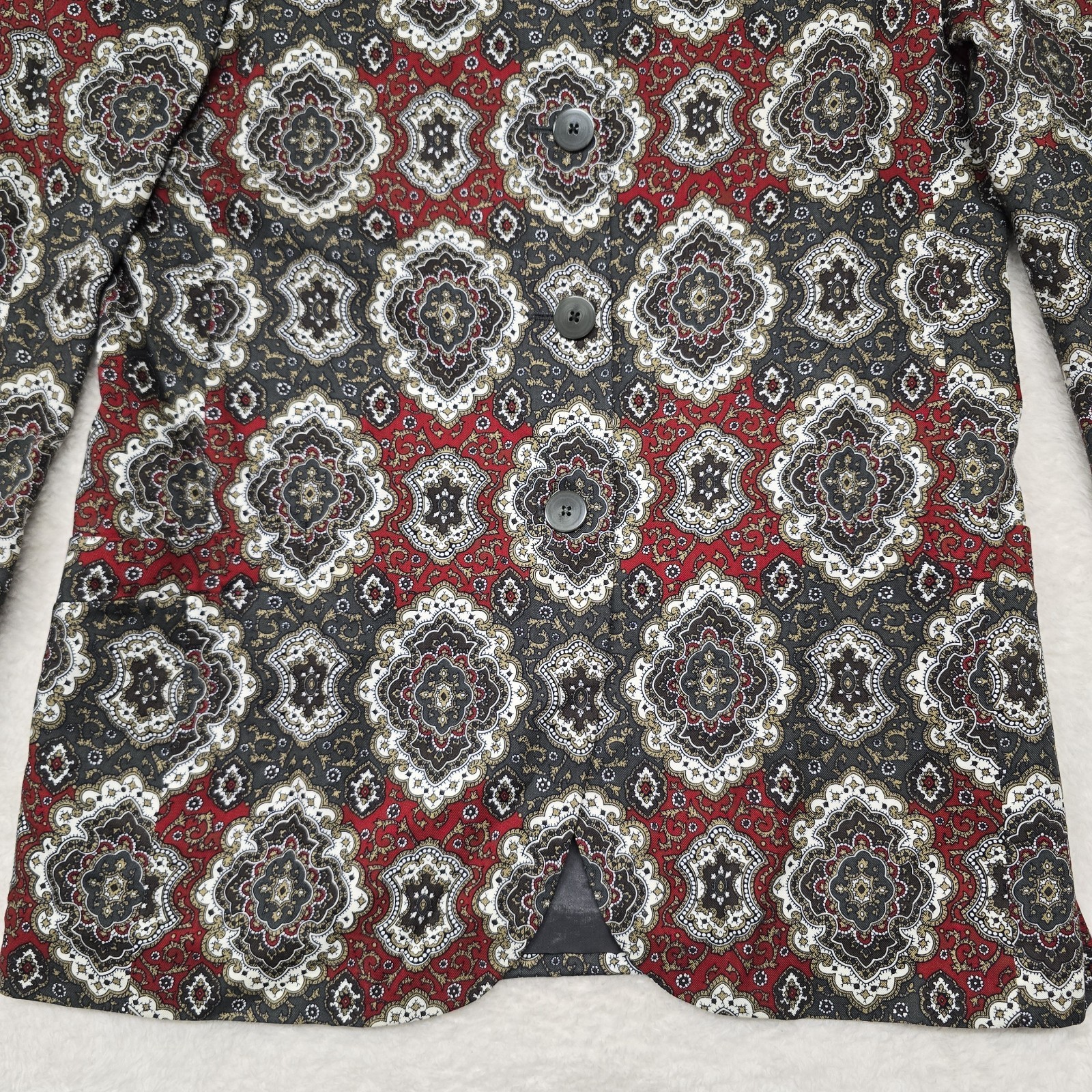Vintage Evan Picone Blazer Womens 12 Lined Career Jacket Classic Office Tapestry