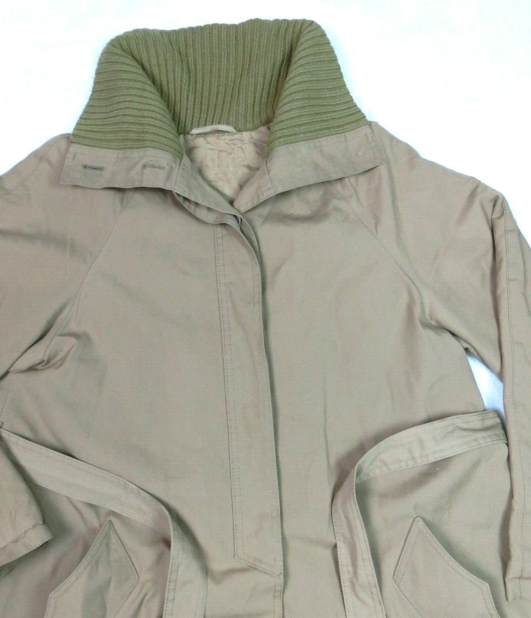 Vintage CORTEFIEL Women’s Size 16 Trench Coat Tan Western Red Liner Turtleneck