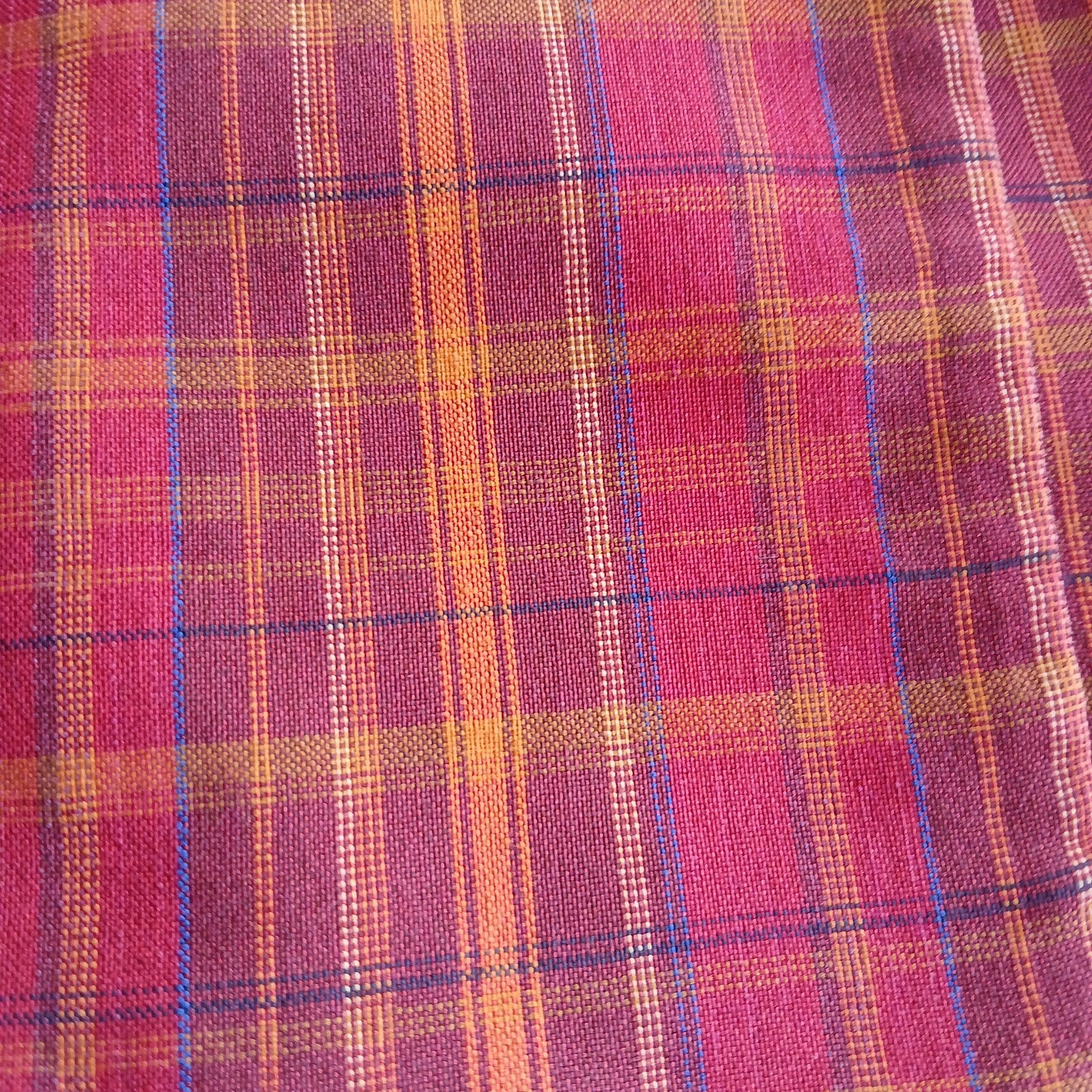 Jones Wear Petite VTG Plaid Orange Red Blazer size 8P professional office attire