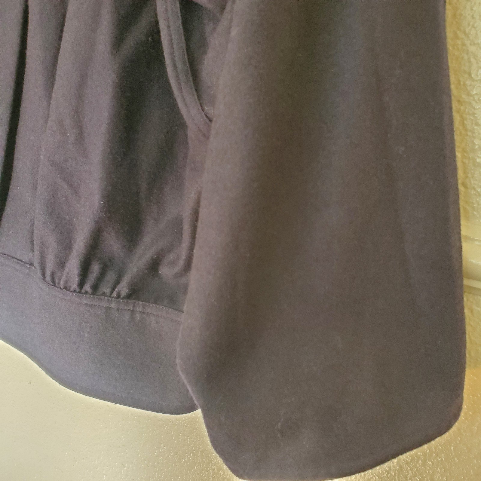 Vintage Touche Italy Navy Wool Cashmere Blend Shawl Collar Pocket Jacket Size 42