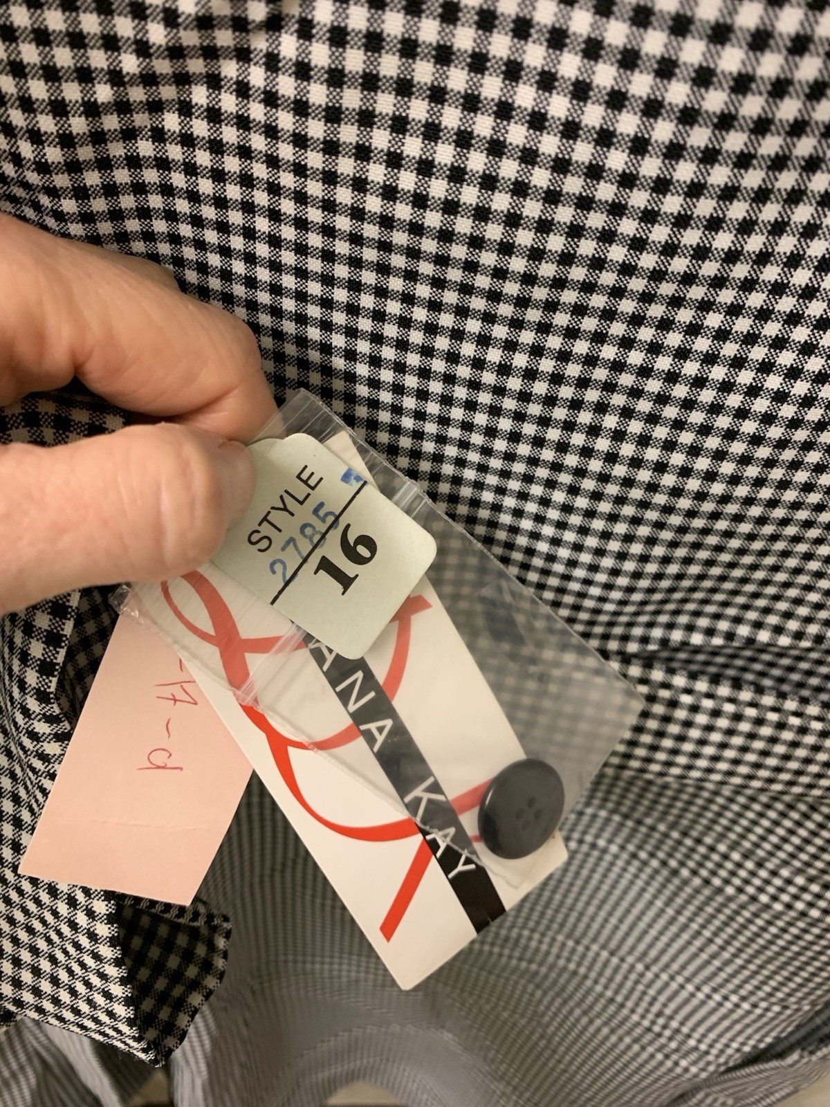 Vintage Black and White Checkered Jacket/ Midi Dress