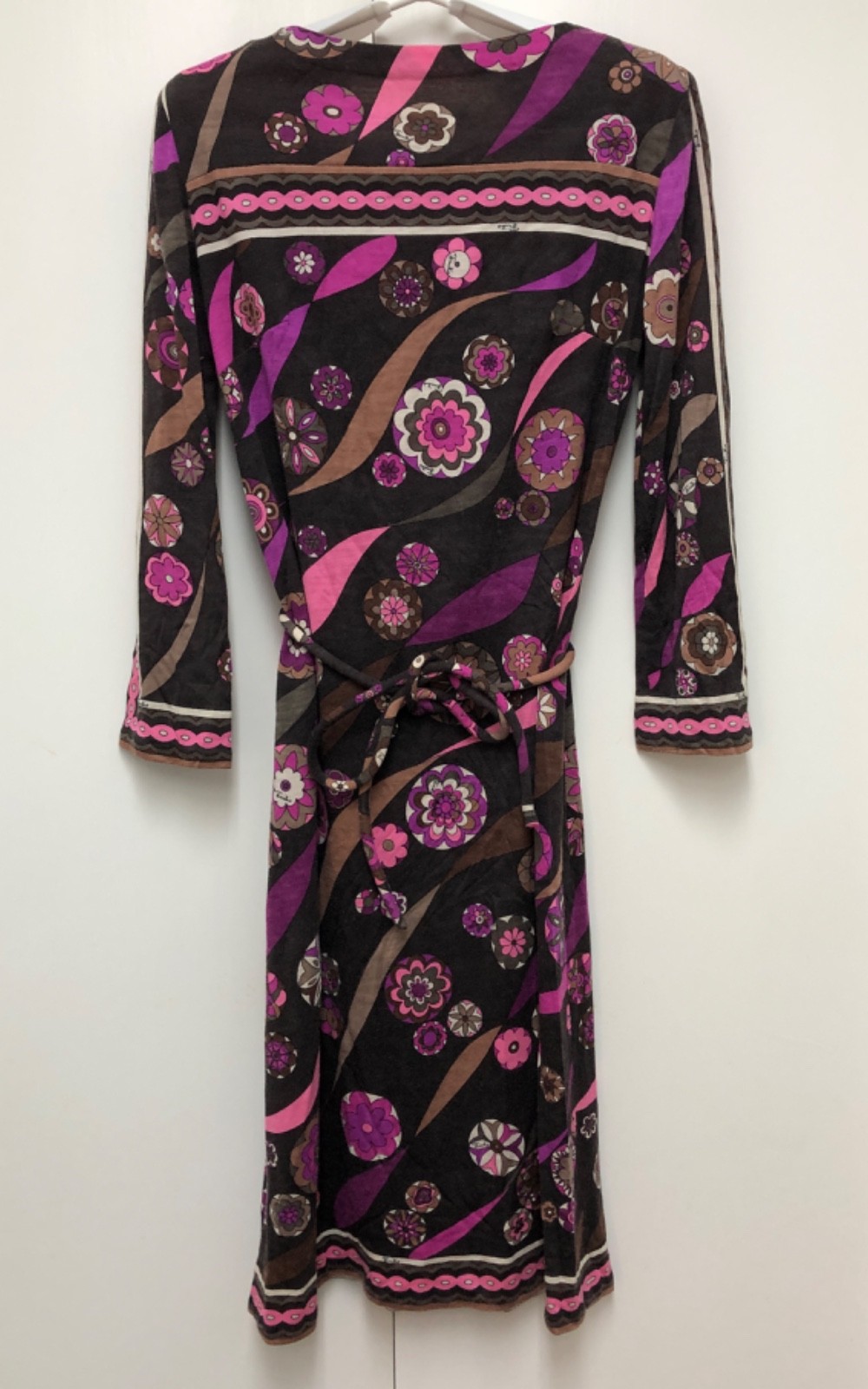 Emilio Pucci 1960s Lord & Taylor Geometric Print Cashmere & Silk Dress – Size 6P