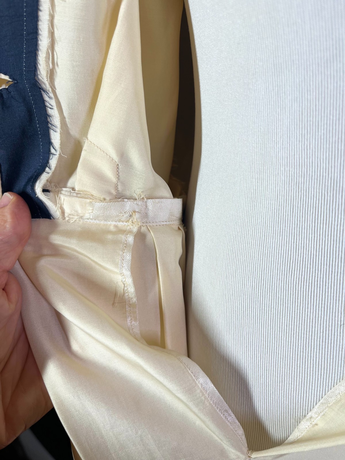 Vintage Deadstock Norman Wiatt California Size 14 Kerah Silk Sailor Dress