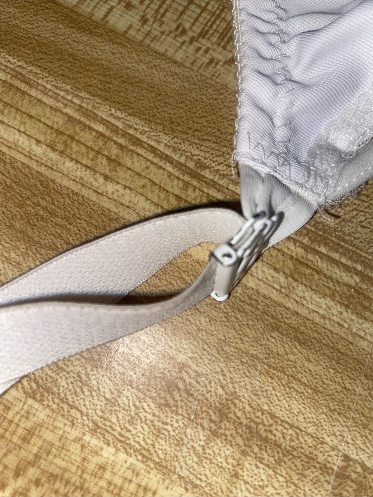 Vintage 60s White Bullet Bra 34D Back Closure Retro Underwire