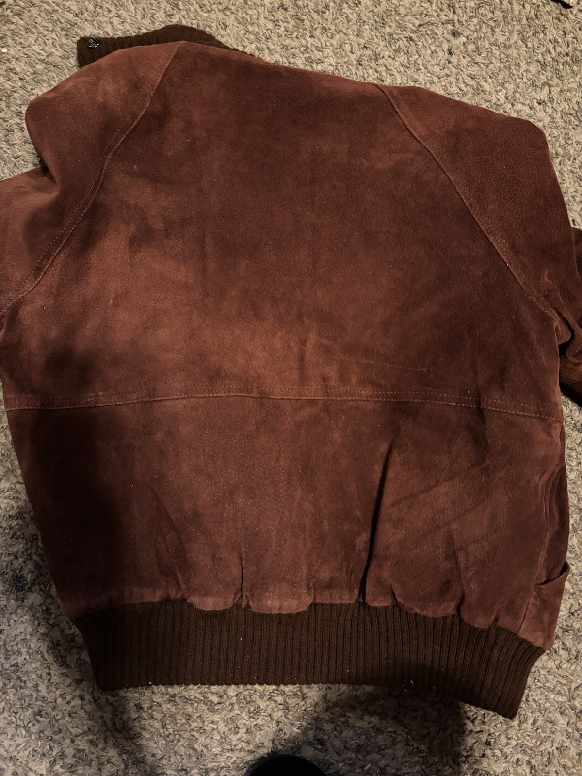 VTG Carlisle Couture Reversible Burgundy Leather/sweaterJacket