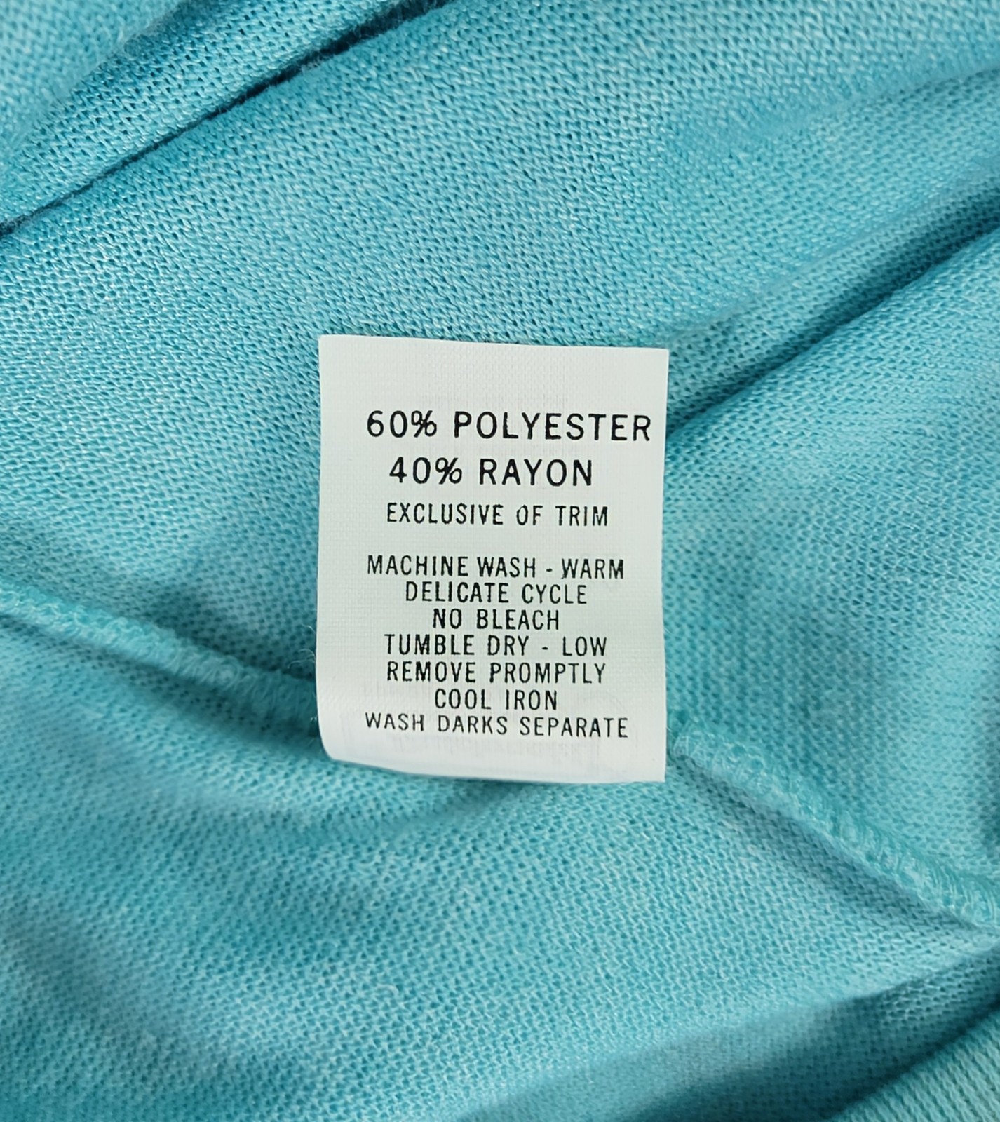 Vintage Turquoise Blue Terry Cloth S/S Dress/Cover-Up w V-Neck Size 32 (XS)