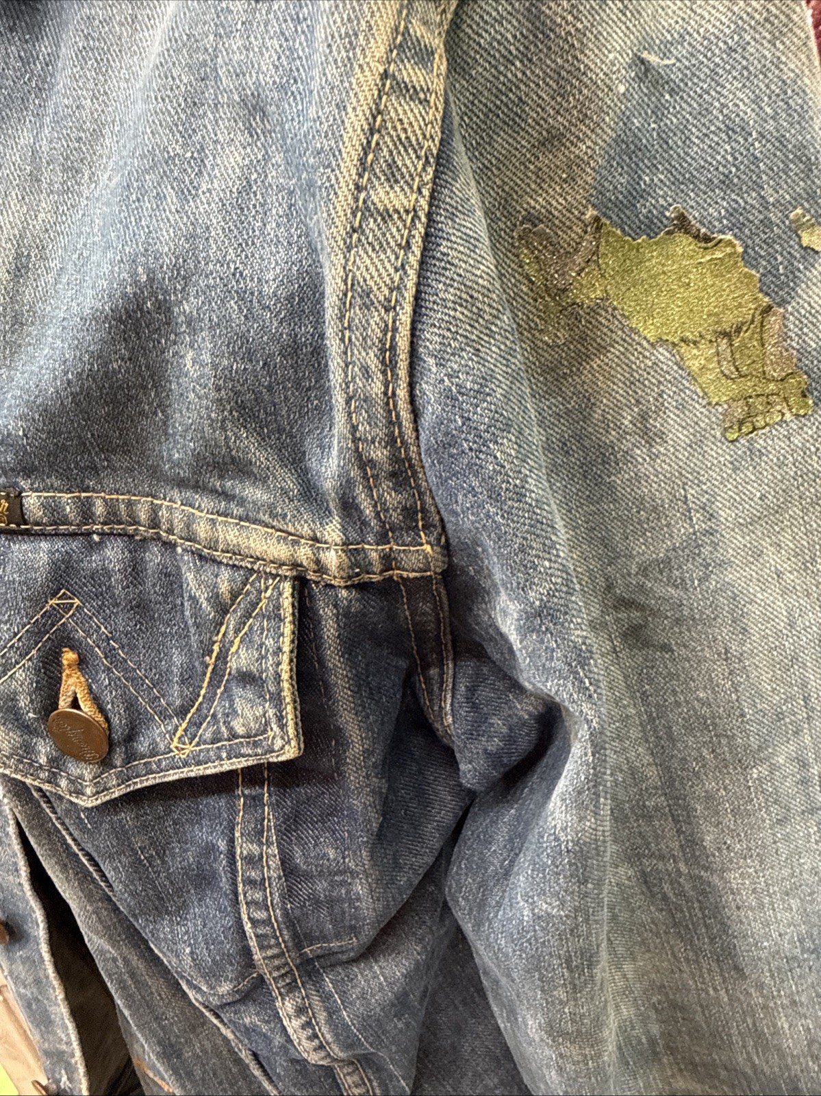 1970s VTG Wrangler No Faults Denim Jacket Womens Medium Uncertain