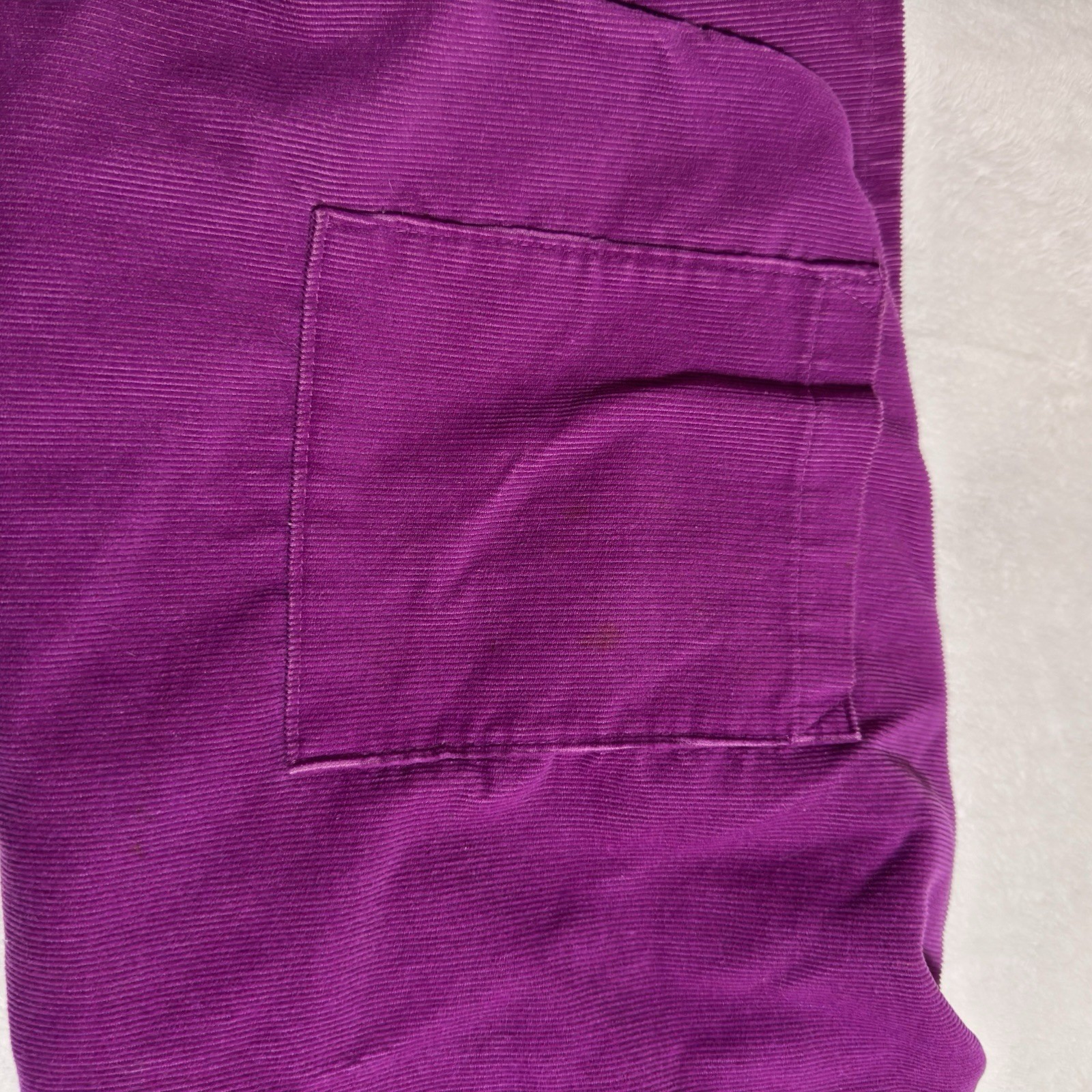 Vintage OshKosh Bgosh Purple Corduroy Pinafore Jumper Dress Midi 9 Cottagecore