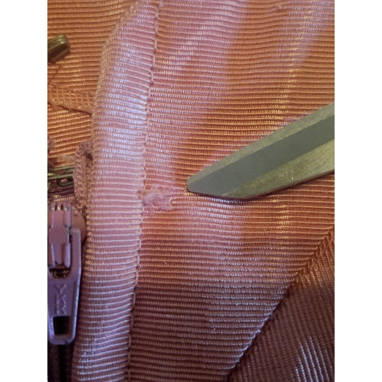 VTG Kathryn Conover Peach 1980’s V-Neck Midi Dress Sz 10