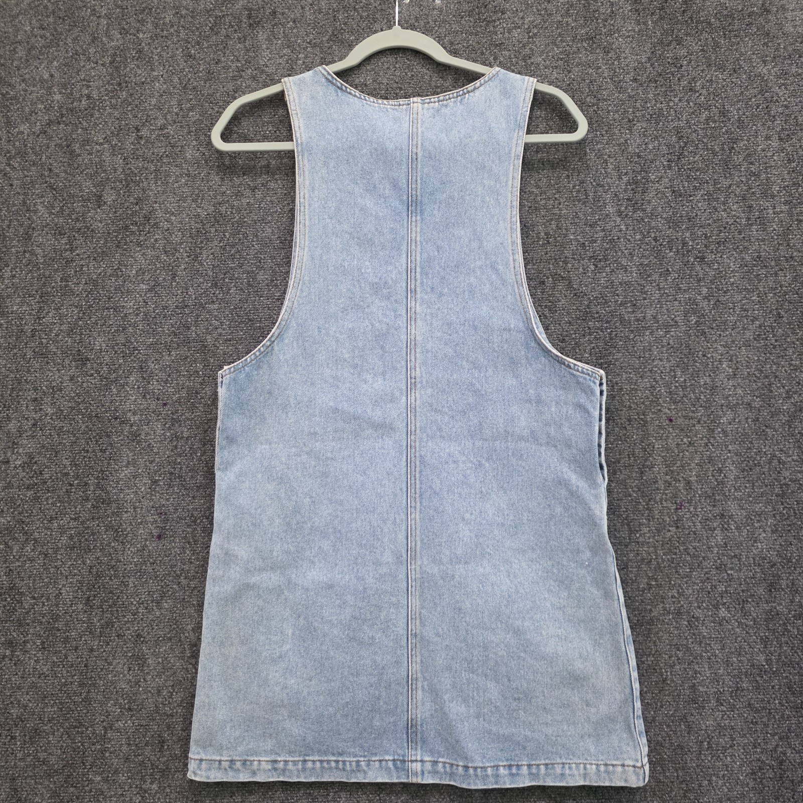 Vintage Zana-Di Denim Jumper Dress Womens Light Wash Pinafore 90s Grunge Small