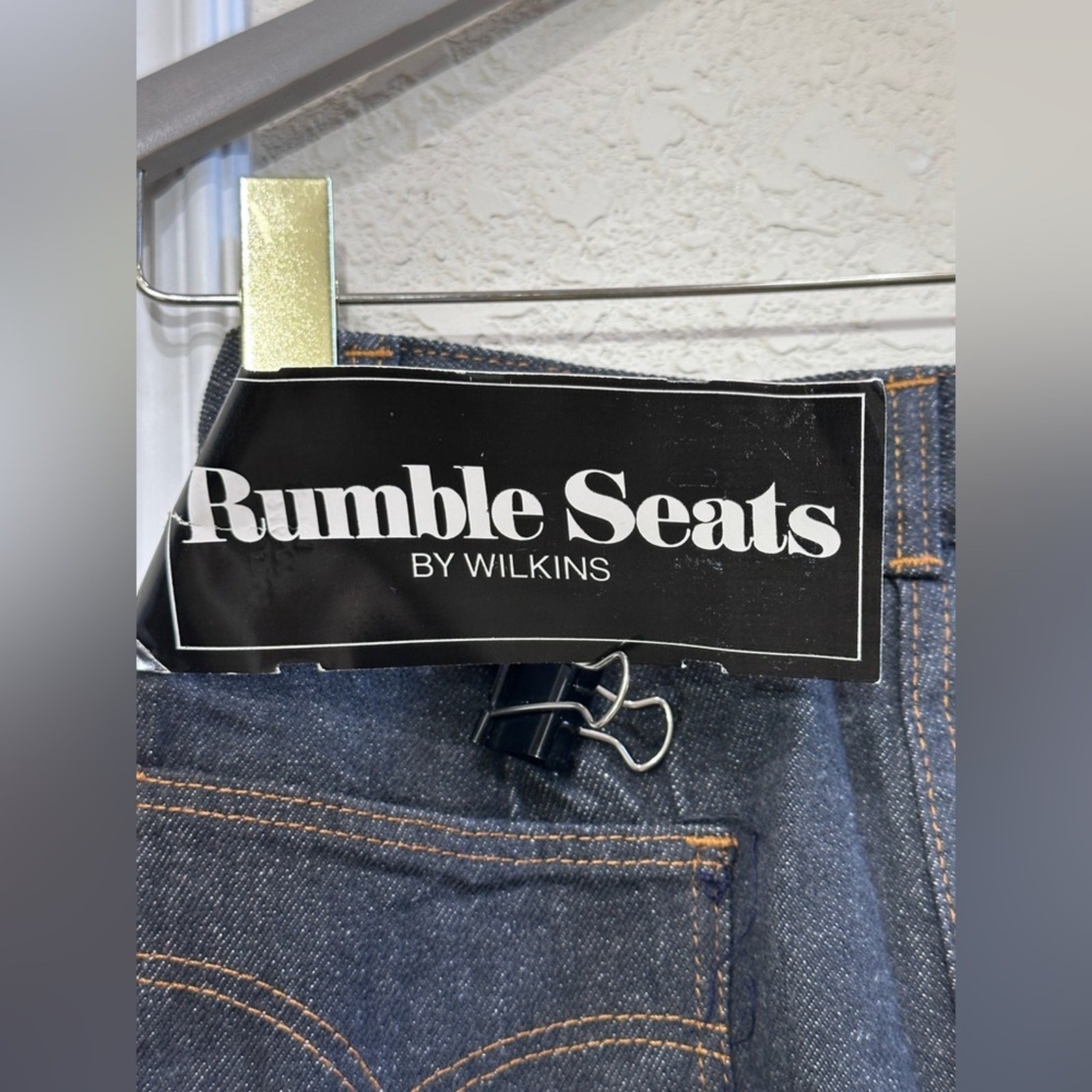 Vintage Rumble Seats by Wilkins high rise tapered leg Jeans – Dark Wash – Size 9