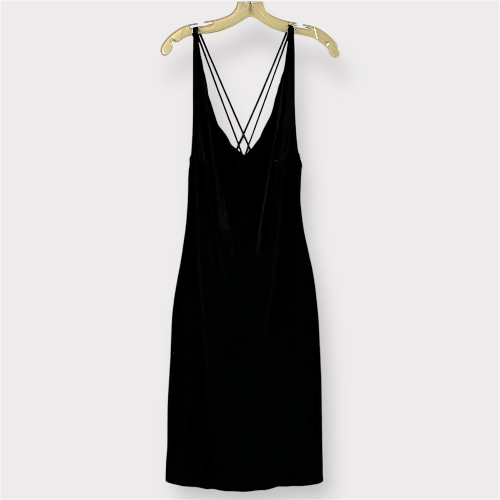 Vintage Fredericks of Hollywood Mid Length Velvet Dress Size Medium D07