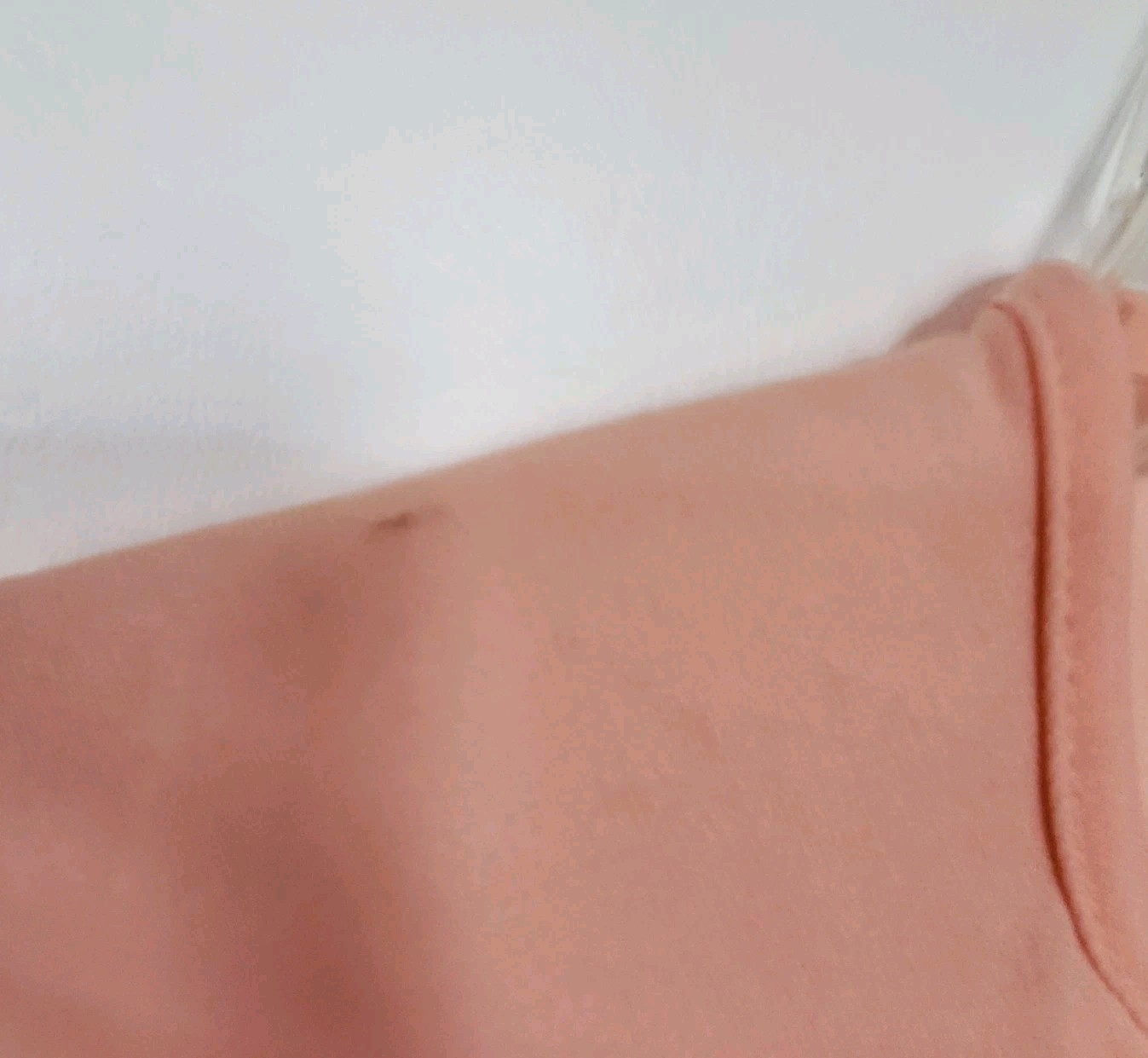 Vintage 60s 70s Peach Dress & Pleated Cardigan Set NPC Fashions Retro Mod S/M