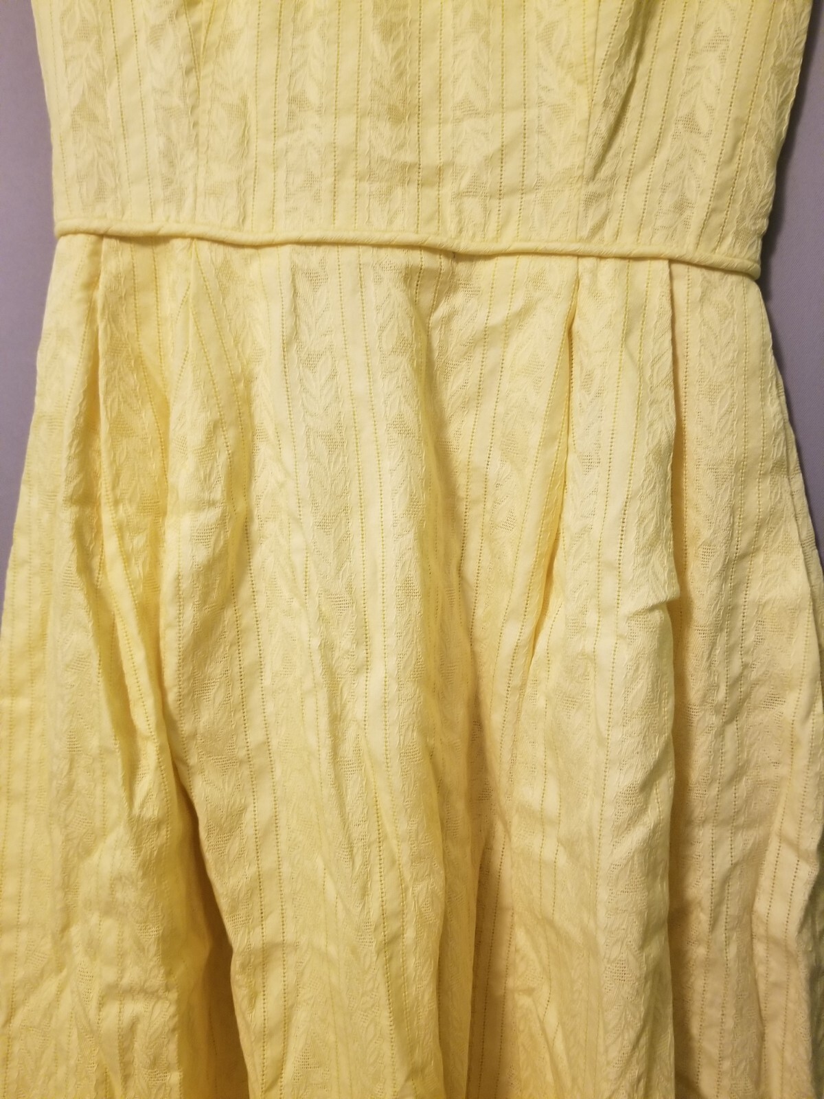 Vintage Made Especial By Lora Yellow Maxi Dress S