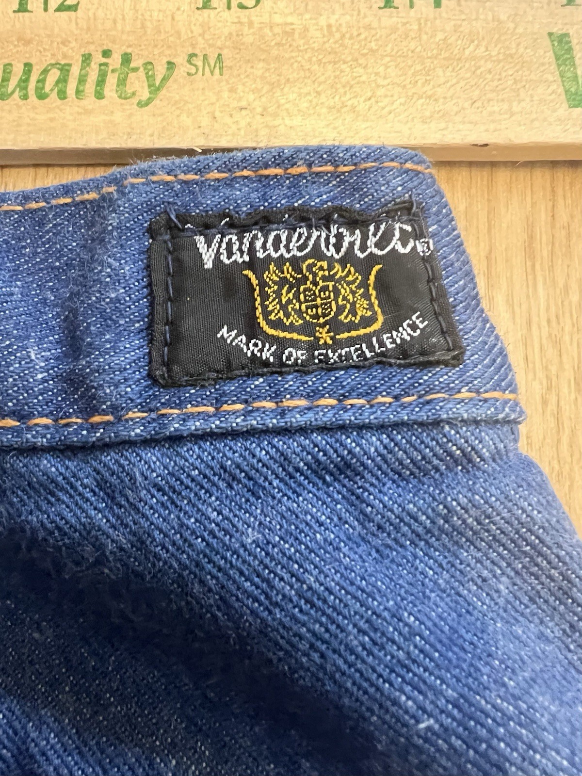 Vintage 70s 80s Vanderbilt Flared Bell Bottom Denim Jeans (28×34.5) Hong Kong