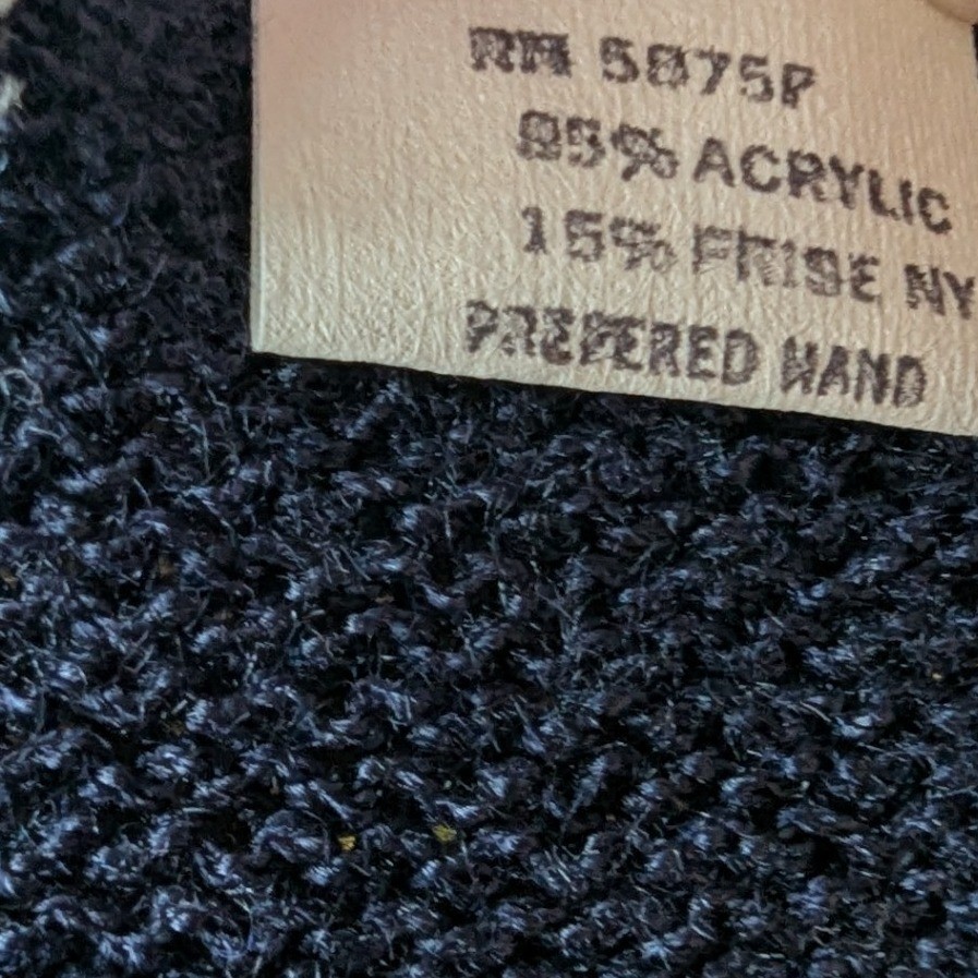 Vtg 80s Navy Blue Cropped Cardigan Gold Buttons Preppy Nautical Sweater USA 8