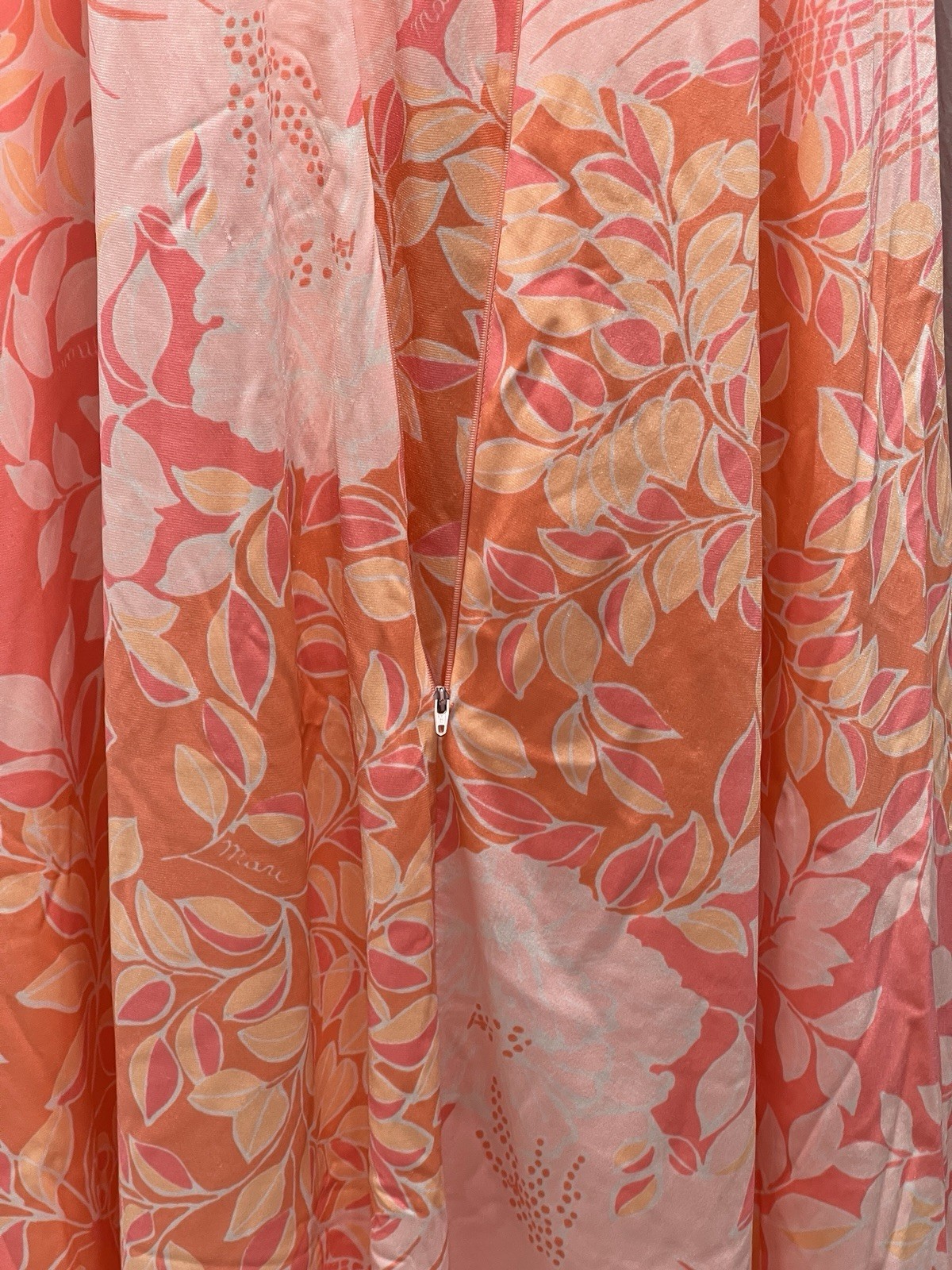 Vintage 70s Miss Elaine Mori Butterfly Floral Peignoir Set Nightgown Robe SZ SM