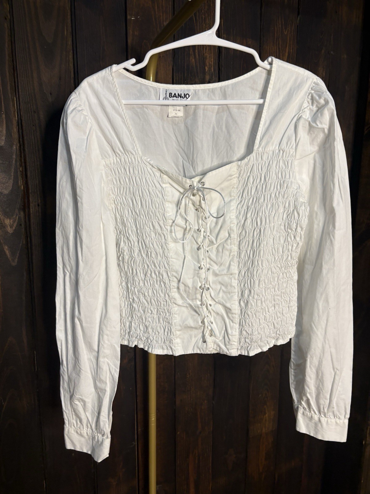 Vintage Milkmaid Style Shirt By Banjo